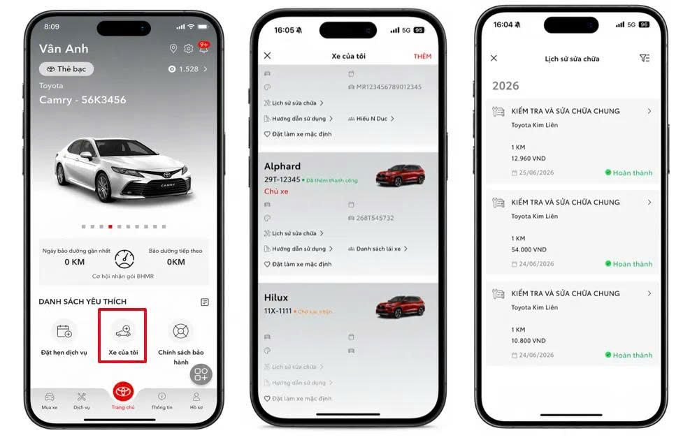 Ứng dụng TOYOTA Việt Nam – Diện mạo mới, trải nghiệm mới 4 Ứng dụng TOYOTA Việt Nam – Diện mạo mới, trải nghiệm mới 3