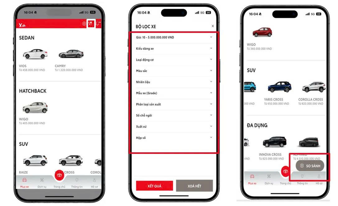 Ứng dụng TOYOTA Việt Nam – Diện mạo mới, trải nghiệm mới 8 Ứng dụng TOYOTA Việt Nam – Diện mạo mới, trải nghiệm mới 7